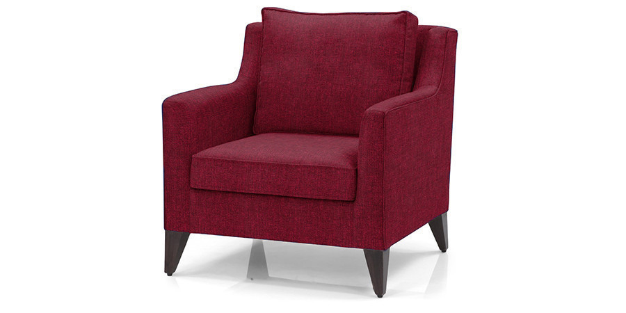 Fleming Fabric Sofa 3Seater (Maroon)